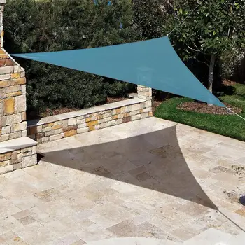 삼각 캐노피 쉐이드 멤브레인 파라솔, 가족 해변 캐노피, 야외 해변 텐트, 태양 쉘터 멋진 캠핑 기어 천막 텐트 타프