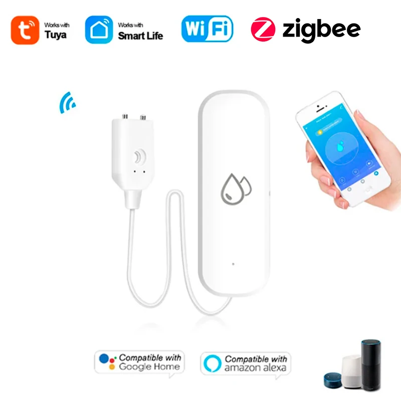 Smart WiFi Zigbee Water Leak Sensor Alarm System