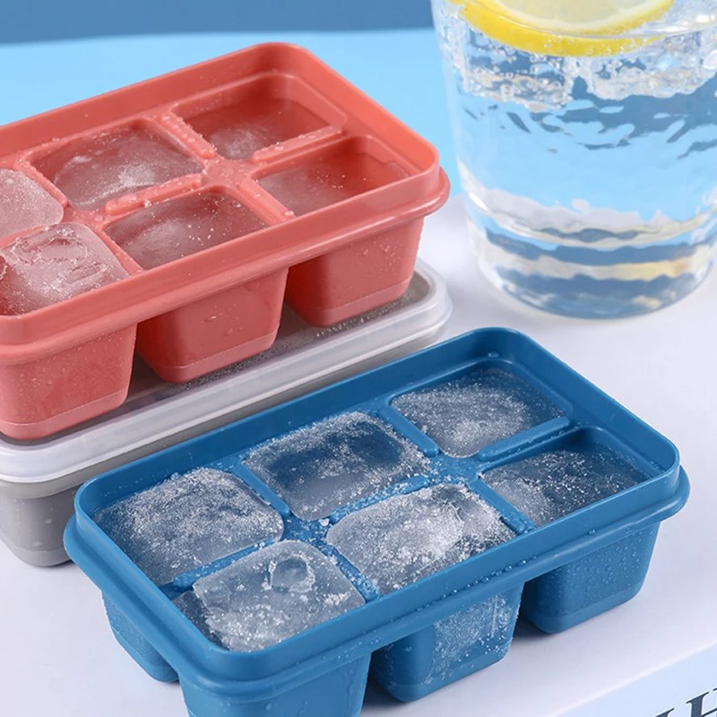 Homemade DIY ice cube whiskey cocktail ice cubes home personalized ice box  small grid with lid to make ice cube mold set