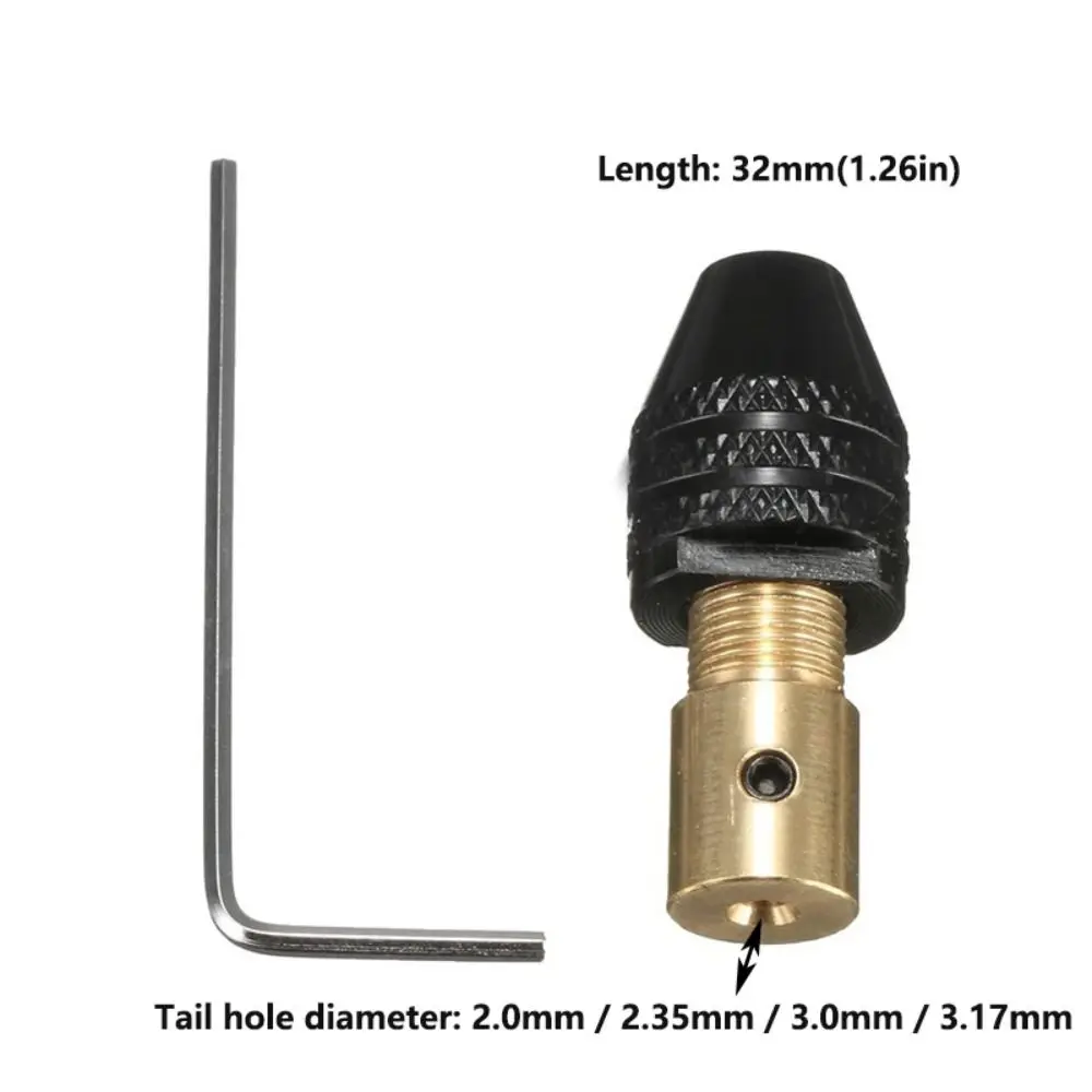 소형 전기 연마기 척, 내구성 0.3-3.4mm, 범용 소형 전기 드릴 척 도구, 다기능 드릴 비트 콜렛