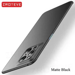 Slim Frosted Hard PC Shockproof Phone Case by ZROTEVE for Find X2 Neo (Matte Black)