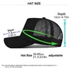 Customized Logo Hard Top 5 Pieces Mesh Baseball Cap For Men Women Advertising Cap Breathable Sun Hat Solid Color Visor Gorra 3