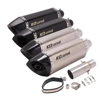 Exhaust Pipe For Piaggio BEVERLY 125 300 MP3 125 250 300 LT X10 125 Motorcycle Escape Muffler Mid Link Pipe Slip On 51MM