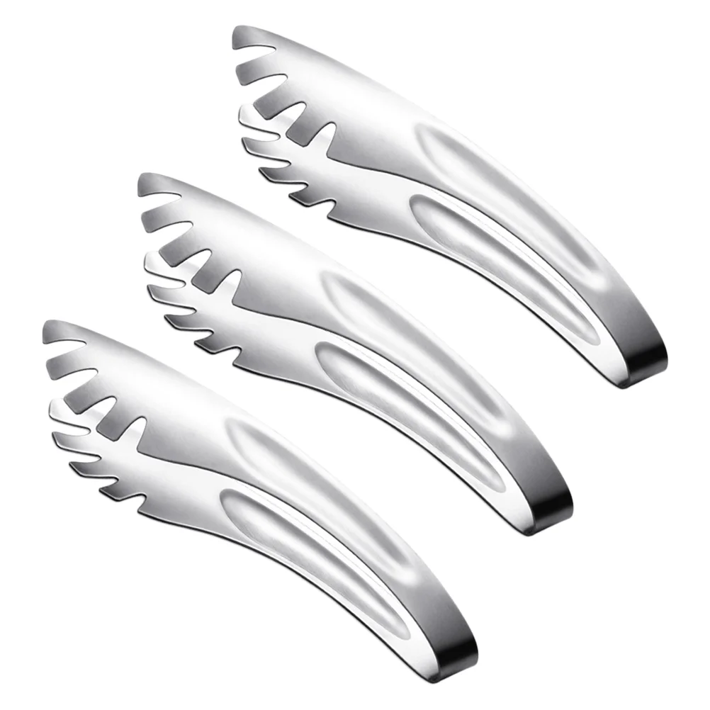 

Kichvoe Cake Server Barbecue Clip Scissors Tongs Stainless Steel Spaghetti Tong Metal Steak Clamps Kitchen Cooking Tongs