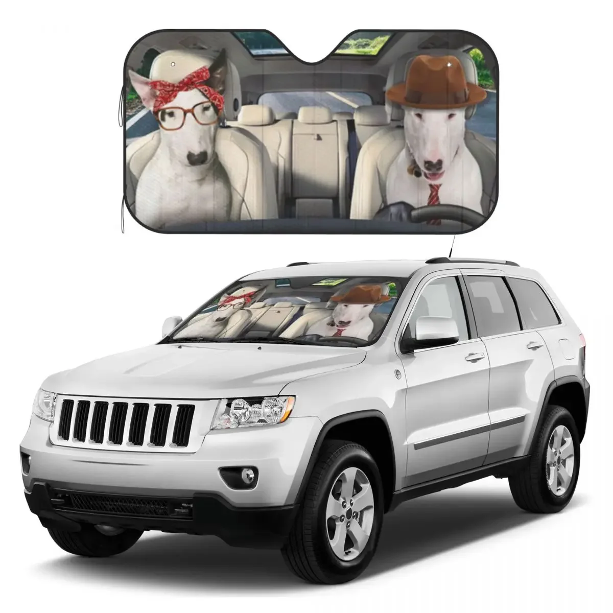 

BULL TERRIER CAR Sunshades Reflector Anti Uv Custom Car Sunshade Sun Shade