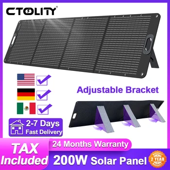 ETFE 200W Foldable Solar Panels Cell 20.5V Portable Solar Charging Panel Complete Kit for Outdoor Tourism Camping Power Station 1