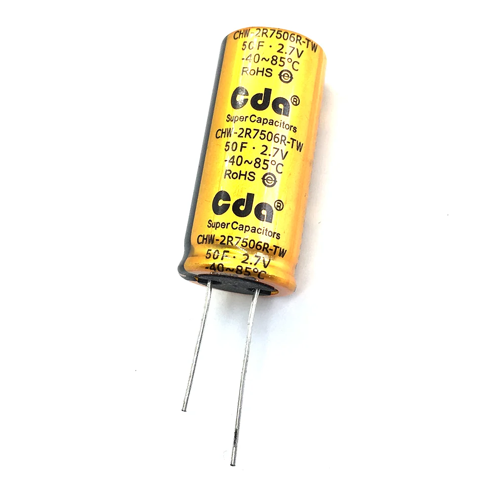 Chv cdaスーパーキャパシターファラッドコンデンサ2.7v 50f CHV 
