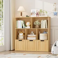 Toy Storage Organizer with Movable Drawers, Floor Storage Cabinet Toy Chest with Hidden Wheels and Storage Cubbies,Storage Chest 2