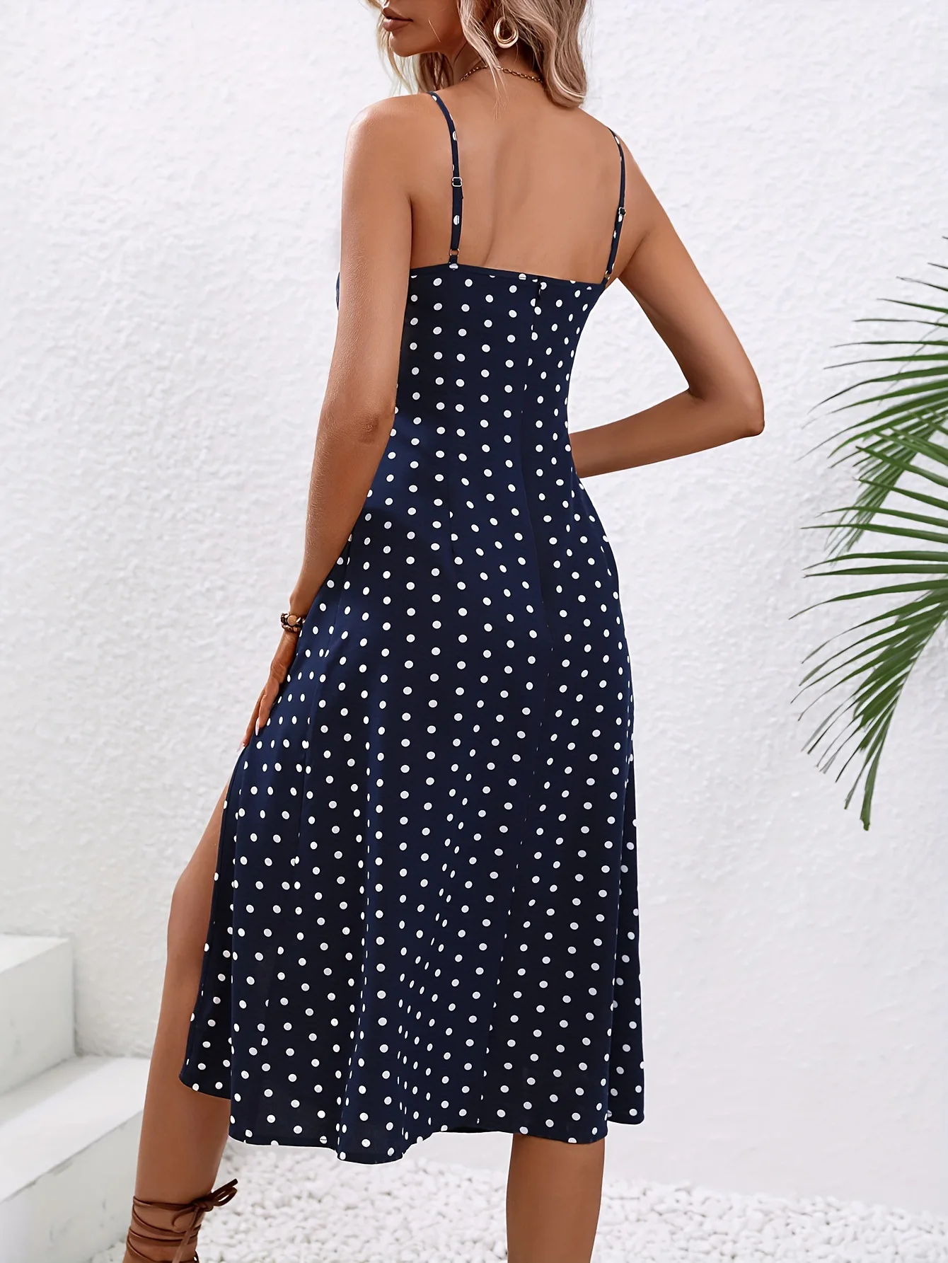 Flower Print Spaghetti Strap Dresses Women Spring Summer New Backless Bodycon Sleeveless Slit Dress Lady Vacation Style Vestidos