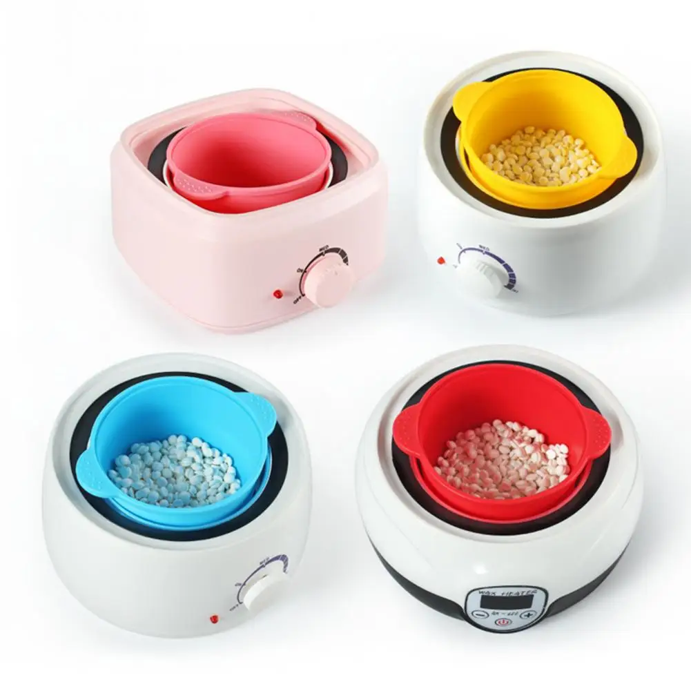 Silicone Wax Warmer Liner with Handle Non-stick Wax Pot Bowl Hair Removal Melt Heater Heating Machine Container Replacement