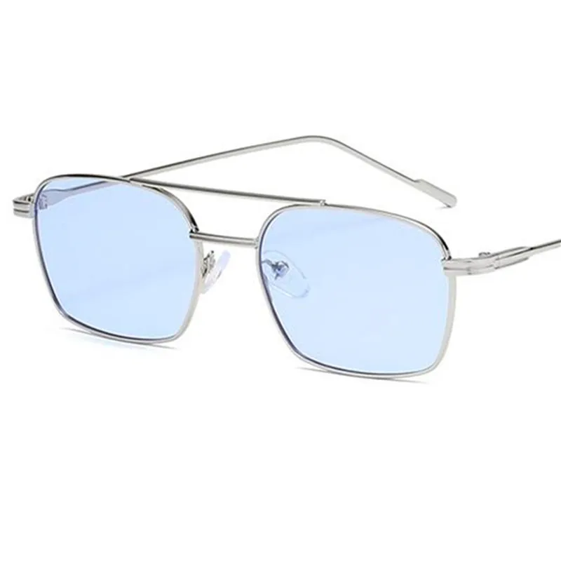 Enhanced Product Title:  
Unisex Double Beam Anti-UV Sunglasses with Ornamental Alloy Frame