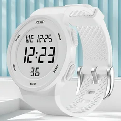 Women's Fashion Watch with High - Resolution LED Display, Waterproof Multi - Function Digital Watch (WHITE)