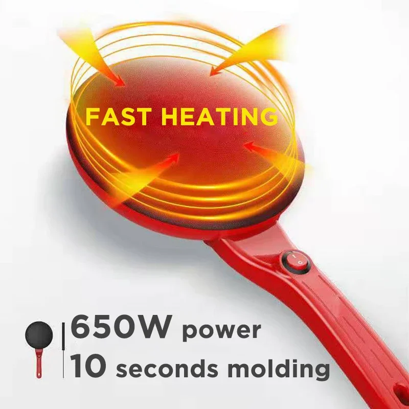 Electric Crepe Maker Pizza Pancake Machine Non-Stick Griddle Baking Pan Cake Machine Kitchen Appliance Cooking Tools 220V 3