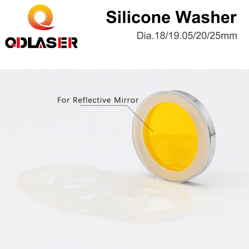QDLASER 레이저 렌즈 실리콘 와셔, 직경 18mm, 19.05mm, 20mm, 25mm, CO2 레이저 초점 렌즈 거울, 5 개
