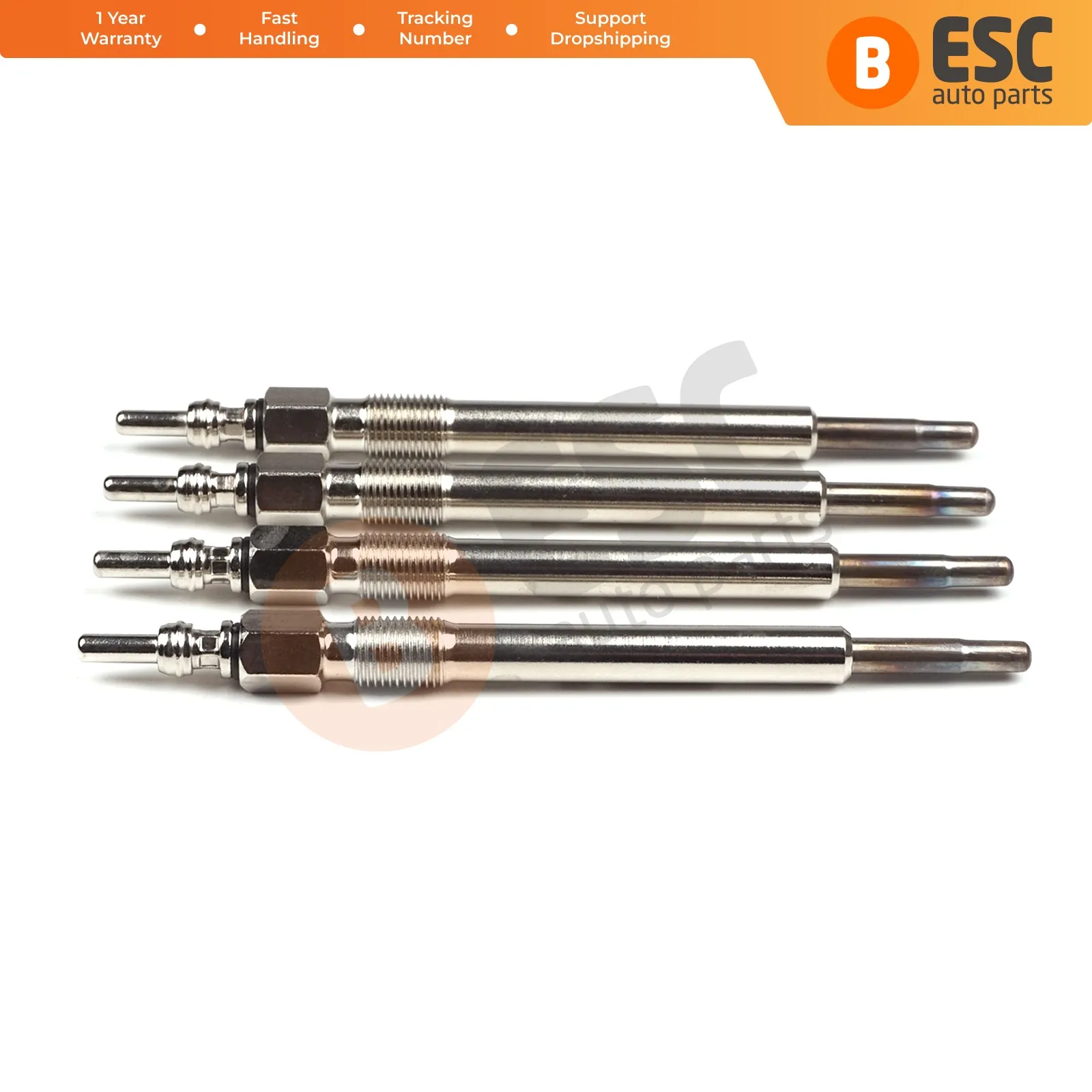 

ESC Auto Parts EGP13-1 4 Pcs Heater Glow Plugs GX123, 05066840AA, GN055 for Chrysler Voyager Jeep BMC Ship From Turkey