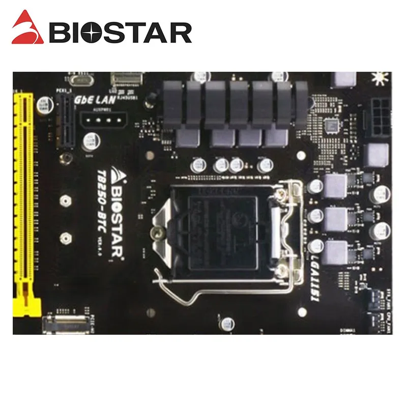 B250 마더보드, BIOSTAR TB250-BTC 6PCIE Can 6 비디오 카드 마이닝, BTC ETH ZEC ETC XMR 마이닝 B250 DDR4 용 LGA1151