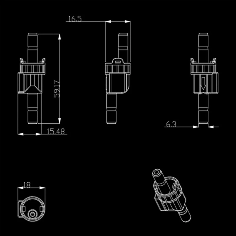 1/4" Water Flow ON-OFF Durable Flowmeter Water Flow Counter Quick Fluid Meter for Dispenser Purifier