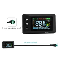 AY14 -LCD-GD02 vélo électrique LCD affichage compteur tableau de bord panneau d'affichage 24V 36V 48V 52V 60V pour Scooter électrique 5PIN 6