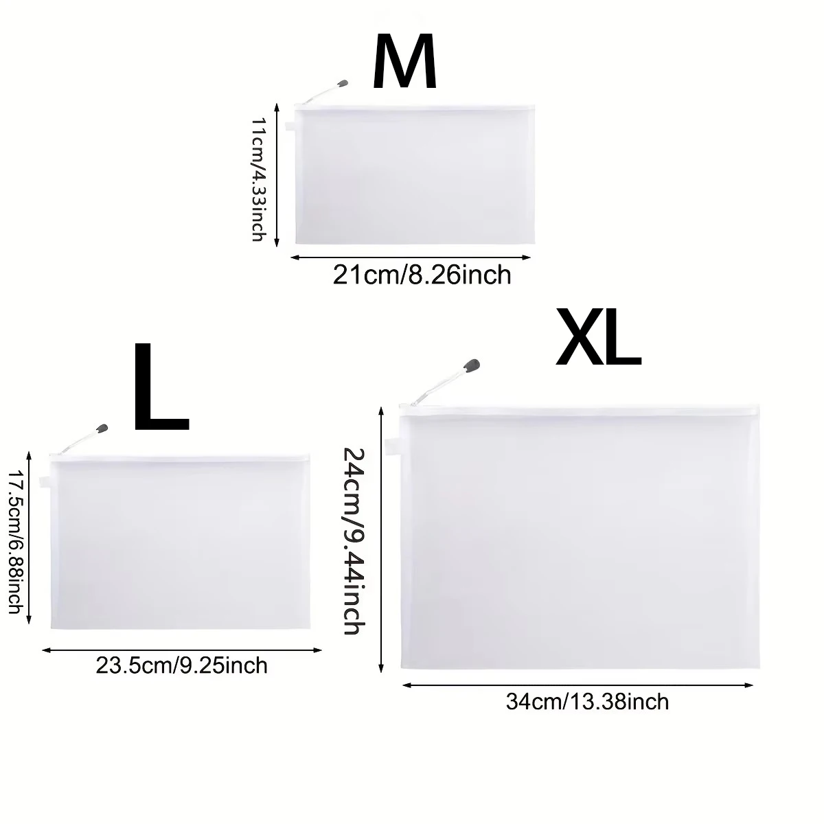 1-3PCS Storage Bag Mesh ZipperToy Building Block Puzzle Sub-package Children Particle Zipper Transparent Finishing Storage