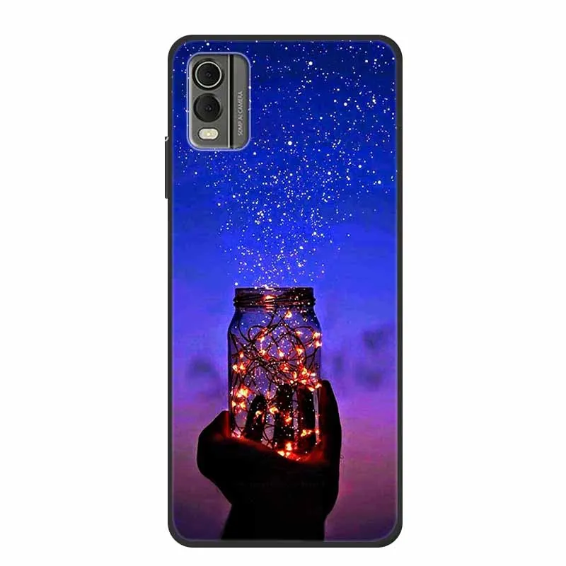 Luxury TPU Soft Silicone Back Cover with Lovely Floral Design - Shockproof Phone Protector