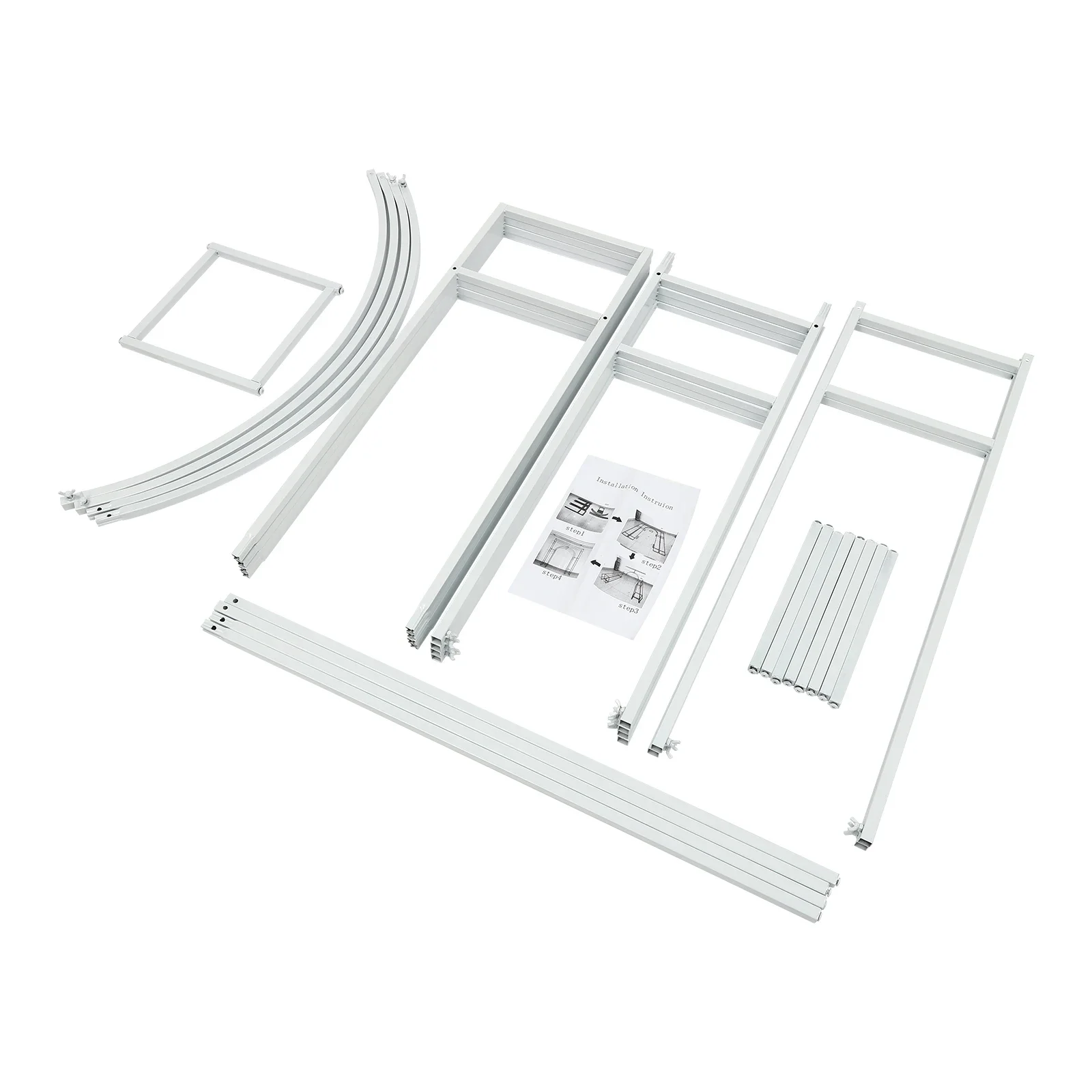Durable Wedding Arch Stand, Carbon Steel Construction, Removable Design, 44.09 lbs Capacity, Perfect for Floral Decorations and