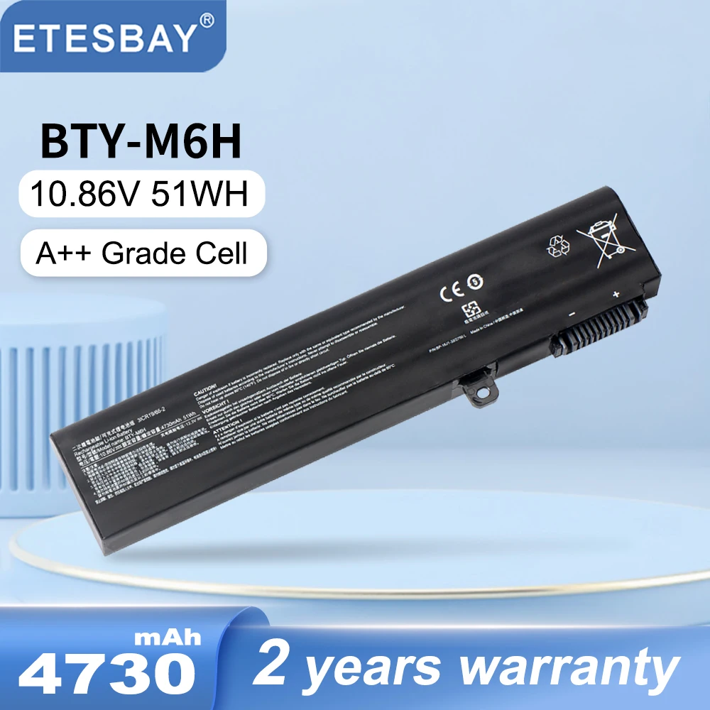 ETESBAY BTY-M6H Laptop Battery For MSI GE70 GP72MVR GL62VR GL62M GL72 GE72VR MS-16J3 MS-16J4 MS-16J6 MS-1792 MS-1795 MS-16J5L