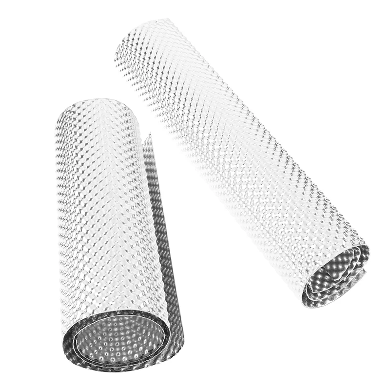 1x Embossed Aluminum Heat Shield Heat Shield Firewal Floor Pan Fuel Tank Silver Turbo Manifold Aluminum