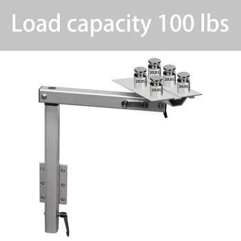 2024 latest RV table leg design, wall-folding and 360° rotating high-quality aluminum alloy, suitable for RVs, truck campers 5