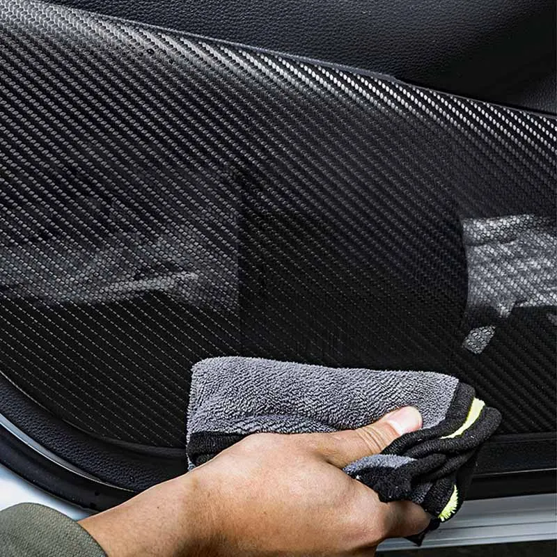 4Pcs Carbon Car Door Anti Kick Pad For FAW Bestune B70-PU Leather Protection Film Protector Stickers Auto Accessories