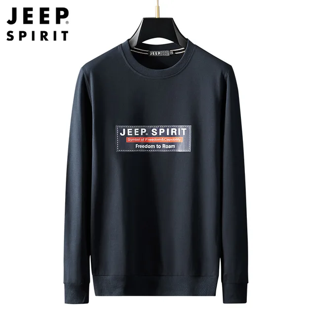 심플하면서도 세련된 JEEP SPIRIT 남성용 스웨터: 캐주얼한 엘레강스, 편안함, 내구성