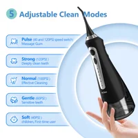 SEJOY Water Flosser Irrigator Dental Teeth Whitening strips Portable 230ML Tank 5 Modes 5 Jet Tips 2