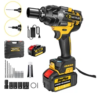 DayPlus 3 IN 1 Cordless Impact Wrench Electric Drill Impact Wrench,1500Nm Brushless Impact Gun 1/2"Driver Car Tyre Wheel,3 Speed