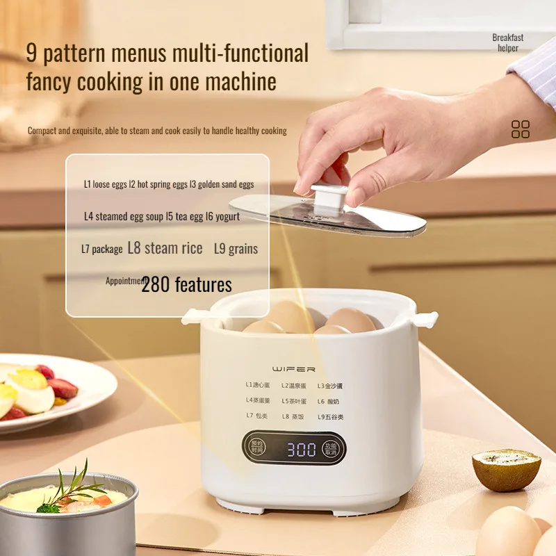 Home steamed egg machine breakfast machine mini multi-function smart egg cooker cooker multi-function breakfast