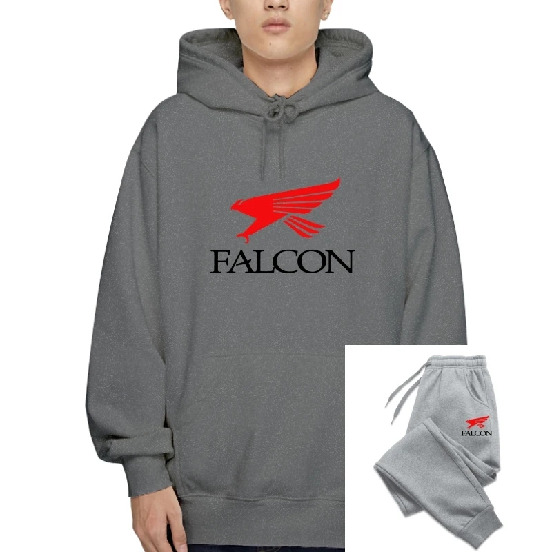 

New Falcon Fishing Rod Logo Fishing TV Show Men White T-Sweatshirt Hoodies Fleece Cool Casual pride Outerwear men Unisex Fashio