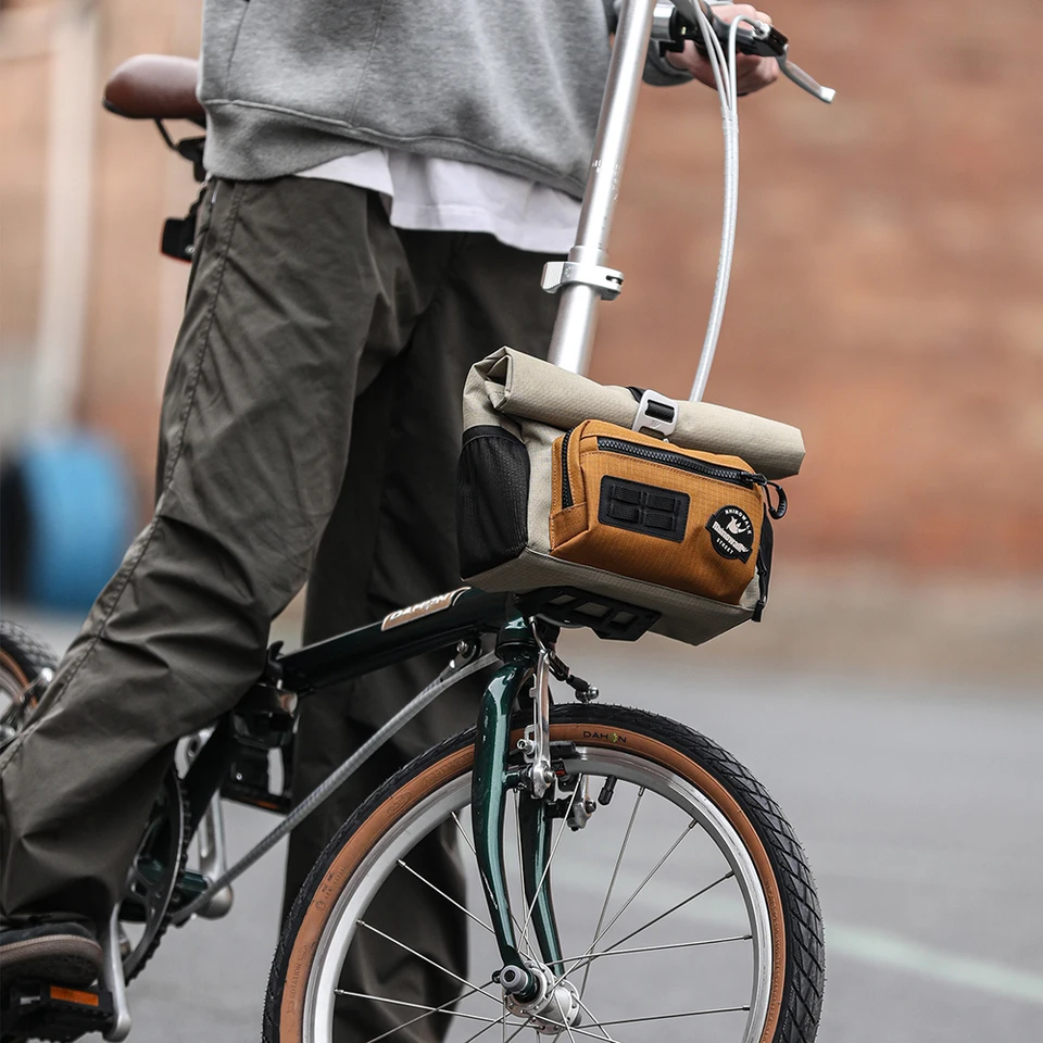 自転車ハンドルバーバッグ 4L サイクリングフロントクイックリリース