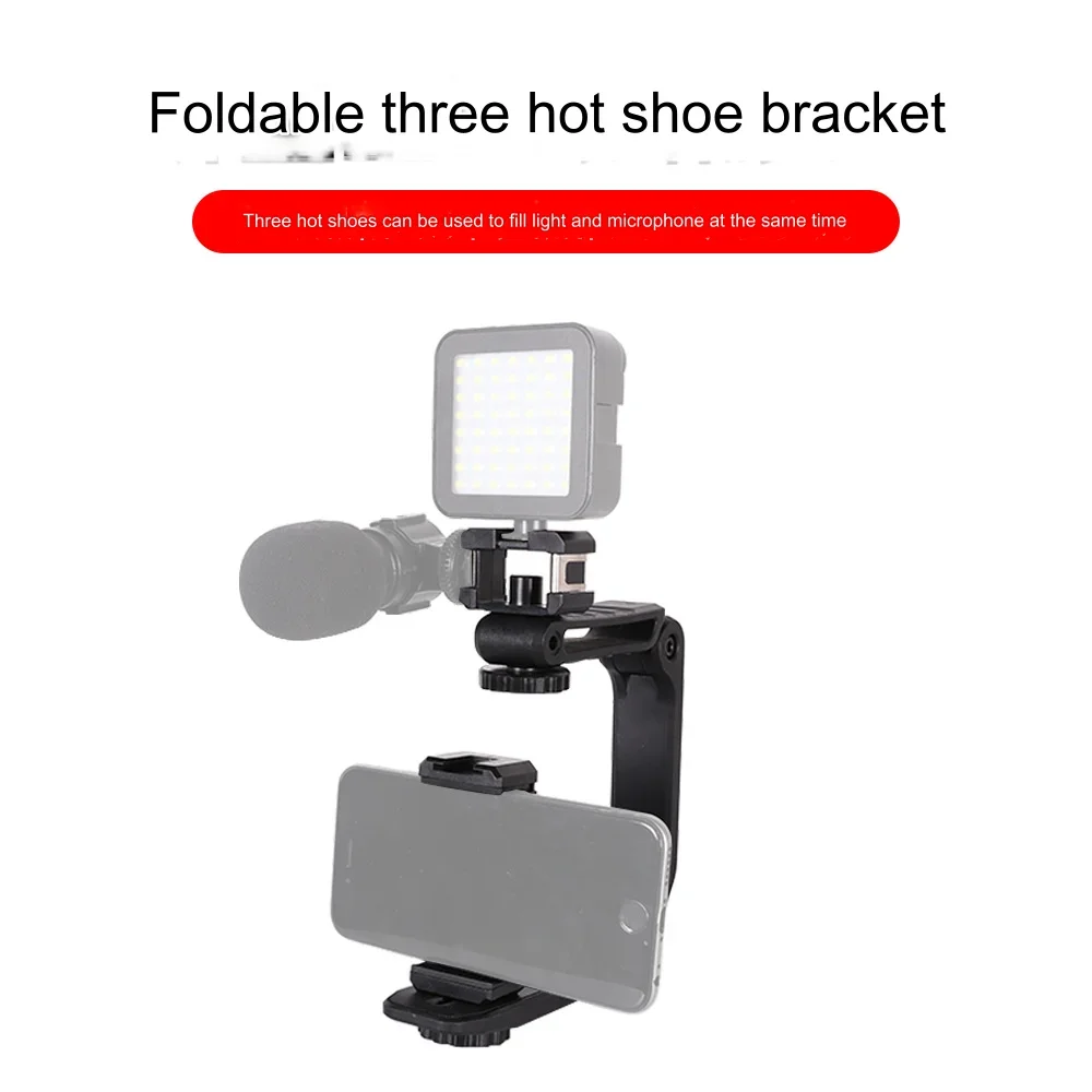 Camera Gimbal Stabilizer Phone Stabilizer Selfie Stick Handheld Stabilizer Rotating Pan Tilt Bracket Mobile Phone Microphone Bracket Fill Light Live Broadcast Mobile Phone Frame