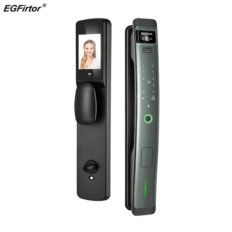 

Smart Lock Automation Remote Visual Cat Eye Monitoring Face Recognition Video Intercom Fingerprint Electronic Home Door Lock