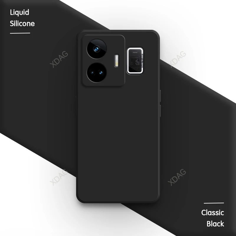 Premium Liquid Silicone Phone Case with Lens Protection - Durable Back Cover