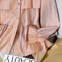 Plus Size Shirt For Woman Clothing Spring Summer 2025 New Arrivals Long Sleeve Tops Elegant Square Collar Ruffles Shirts Blouses - Image 6