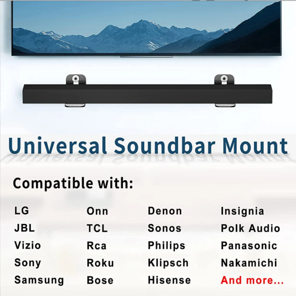 Suporte Universal de Som para Alto-falante Banda Longa Soundback Suporte de Parede para Home Theater Samsung Sony lg Par Pcs - Image 3