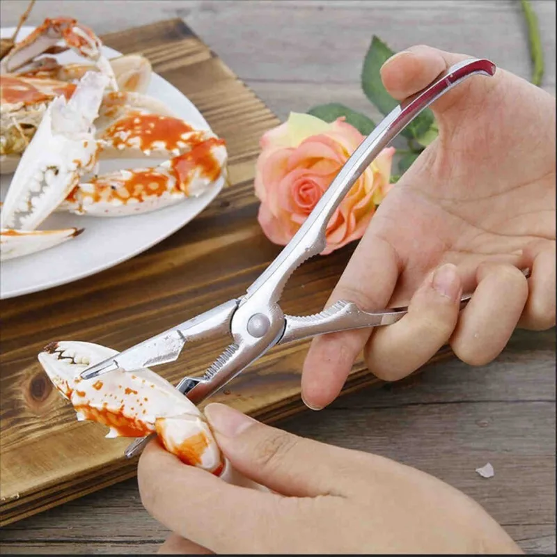 

2PCS /set Crab Cracker Pick Set Stainless Steel For Crab Lobster Fork Useful Utensils Home Kitchen Seafood