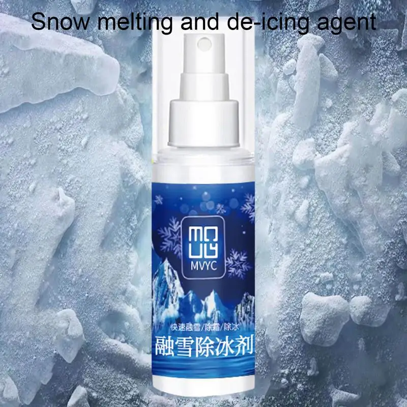 Car Deicer Spray 100ml Effecient Defrost Spray Windshield Effective  Defroster Spray Fast Acting Car Supplies For Winter Cold