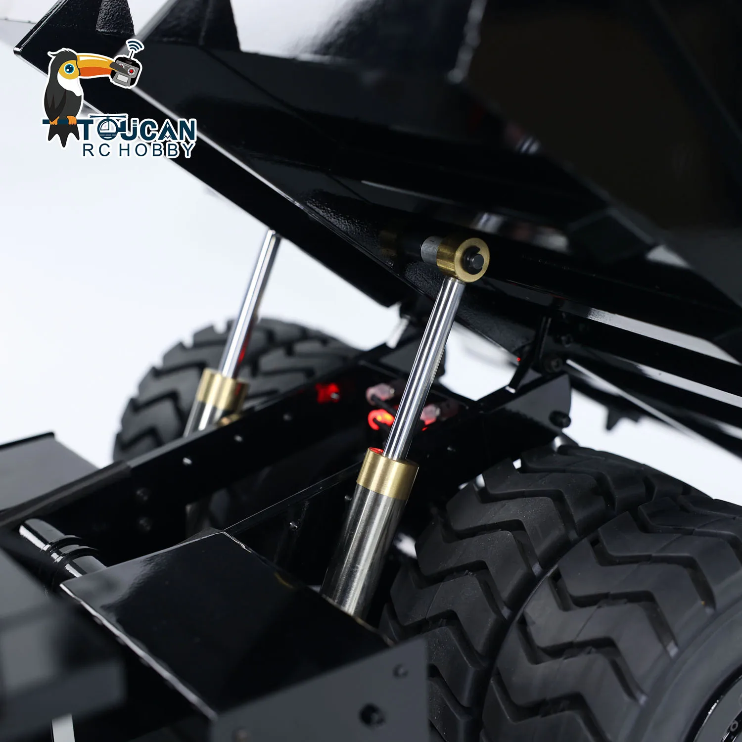 RC Hydraulic 1/20 793D Mining Truck Metal Remote Control Flysky I6X Dumper Tipper Cars Model with Light system Toy Model 5