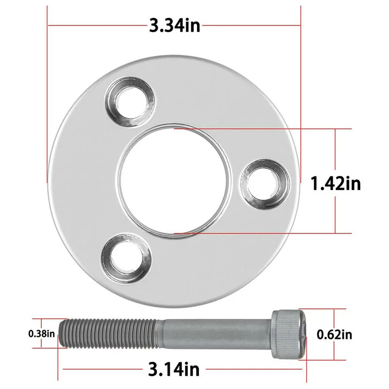 Фото Подъемный адаптер, совместимый с Yamaha 5,3 V8, 4,2 V6, F200B, F115B, F425, MT0025, MT0022 и без Verado Mercury (1,5 дюйма x16) №3