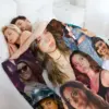 Aubrey Plaza collage Throw Blanket Sofas Sleeping Bag Kid'S Blankets 4
