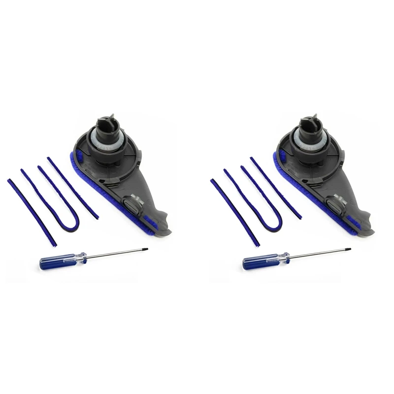 

Лидер продаж, 2X наконечник для роликовой щетки, наконечник, мягкие плюшевые полоски для пылесоса Dyson V6 V7 V8 V10, наконечник, боковые сменные детали