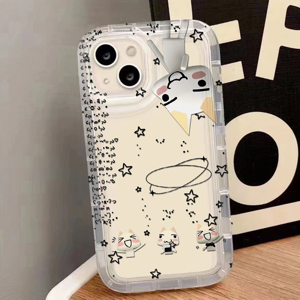 Adorable Clear Back Cat Design Phone Case