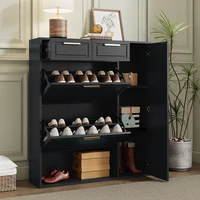 KOMHTOM Modern shoe cabinet with adjustable shelves