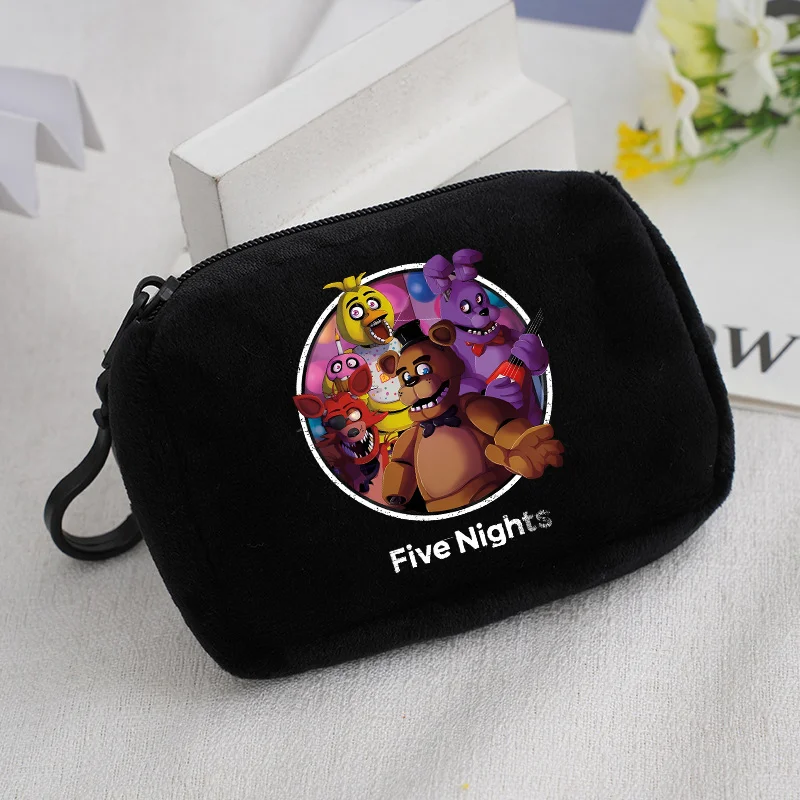 Cute Coin Purse with Key Ring - Soft Zipper Square Wallet and Card Holder with Hanging Accessories