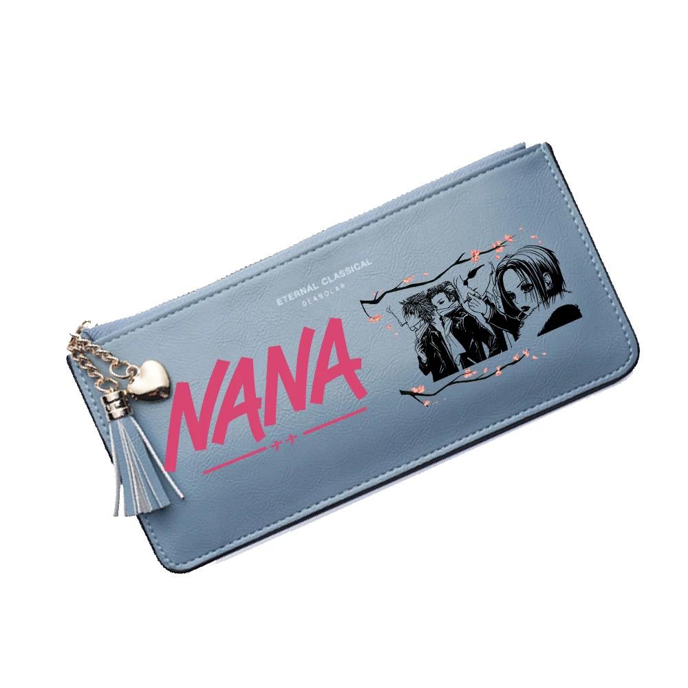 Anime NANA Women Pink Wallet Kwaii ID Card Holder Long Purse With